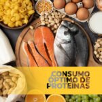 Una mesa llena de alimentos entre los que podemos encontrar: salmon, pescado, arroz, huevos, leche, frutos secos, pasta, arroz y un largo etcetera