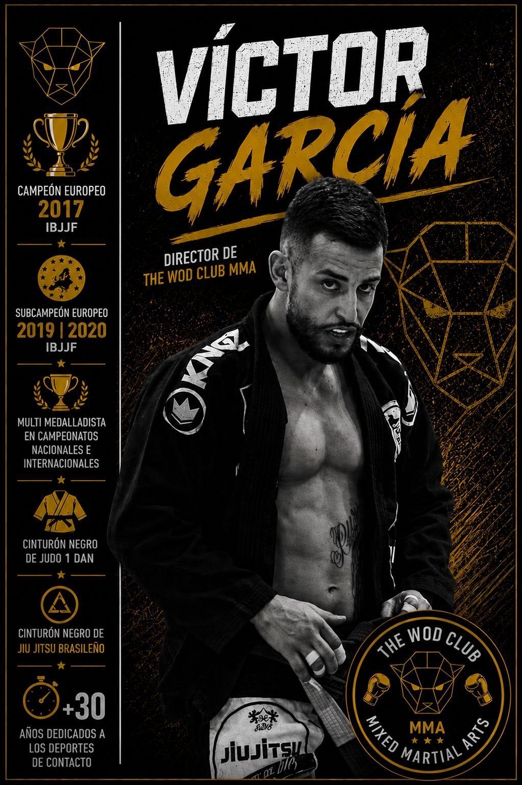 Víctor Garcias, entrenador de MMA en Madrid